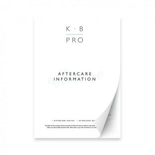 K.B Pro Aftercare Booklet Nouveau Beauty